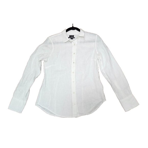 BAIRD McNUTT IRISH LINEN for J.CREW Wren Slim Shirt Size 2 - Picture 2 of 13